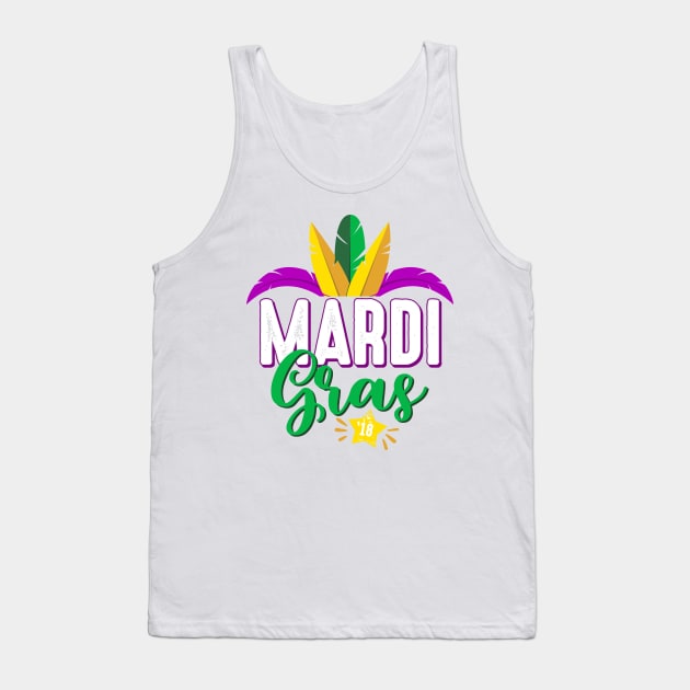 Mardi Gras 2018 - Carnival Gift - French - Fleur de lis - New Orleans Tank Top by Cheesybee